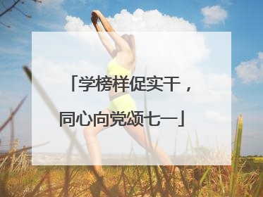 学榜样促实干，同心向党颂七一