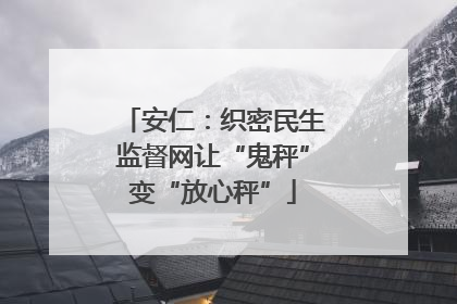 安仁：织密民生监督网让“鬼秤”变“放心秤”