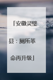 安徽灵璧县：厕所革命再升级