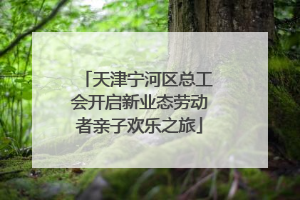 天津宁河区总工会开启新业态劳动者亲子欢乐之旅