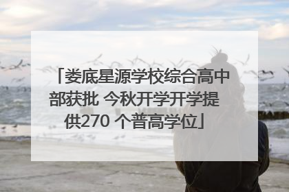 娄底星源学校综合高中部获批 今秋开学开学提供270 个普高学位