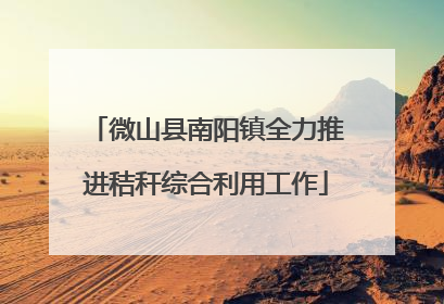 微山县南阳镇全力推进秸秆综合利用工作