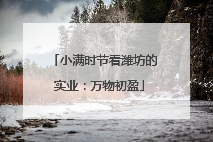 小满时节看潍坊的实业：万物初盈