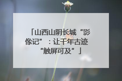 山西山阴长城“影像记”：让千年古迹“触屏可及”