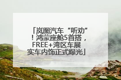 岚图汽车“听劝”！鸿蒙座舱5首搭，FREE+湾区车展实车内饰正式曝光