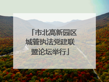 市北高新园区城管执法党建联盟论坛举行