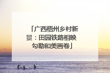 广西梧州乡村新景：田园铁路相映 勾勒和美画卷