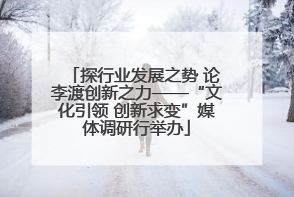 探行业发展之势 论李渡创新之力——“文化引领 创新求变”媒体调研行举办