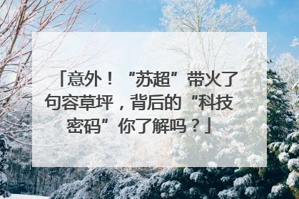 意外！“苏超”带火了句容草坪，背后的“科技密码”你了解吗？