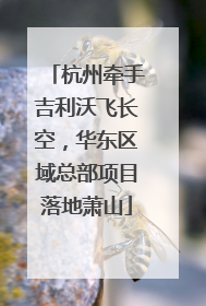 杭州牵手吉利沃飞长空，华东区域总部项目落地萧山