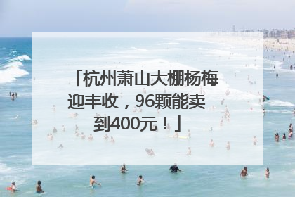 杭州萧山大棚杨梅迎丰收，96颗能卖到400元！