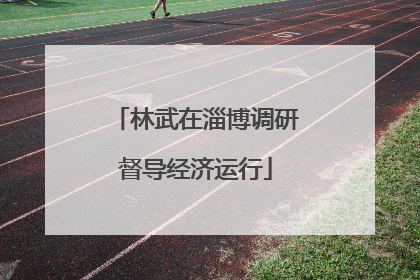 林武在淄博调研督导经济运行
