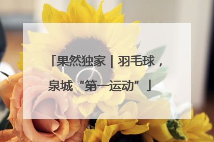 果然独家｜羽毛球，泉城“第一运动”