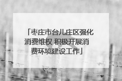 枣庄市台儿庄区强化消费维权 积极开展消费环境建设工作