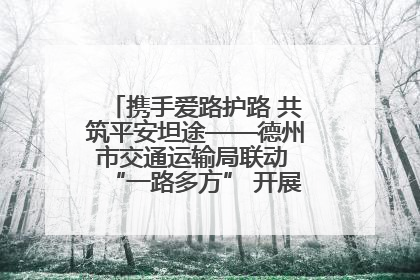 携手爱路护路 共筑平安坦途——德州市交通运输局联动 “一路多方” 开展路政宣传月活动