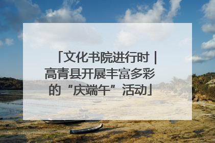 文化书院进行时｜高青县开展丰富多彩的“庆端午”活动