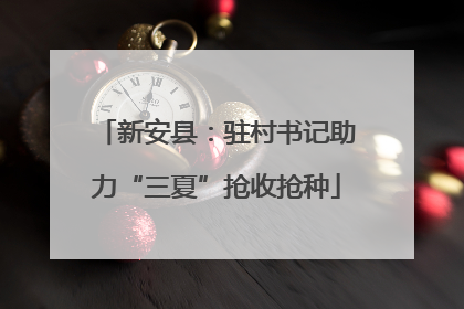 新安县：驻村书记助力“三夏”抢收抢种