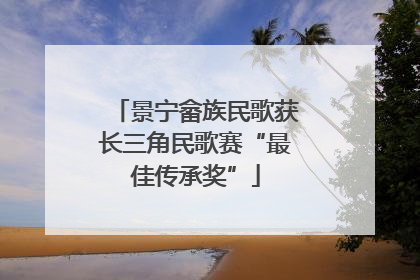景宁畲族民歌获长三角民歌赛“最佳传承奖”