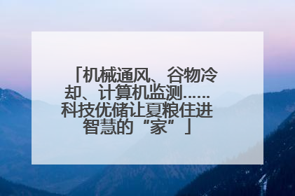 机械通风、谷物冷却、计算机监测……科技优储让夏粮住进智慧的“家”