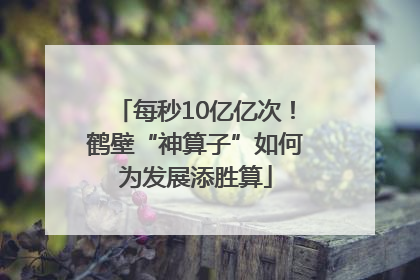 每秒10亿亿次！鹤壁“神算子”如何为发展添胜算