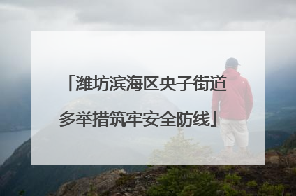 潍坊滨海区央子街道多举措筑牢安全防线