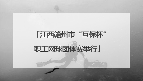 江西赣州市“互保杯”职工网球团体赛举行