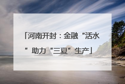 河南开封：金融“活水”助力“三夏”生产