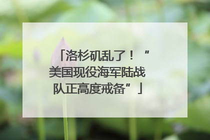 洛杉矶乱了！“美国现役海军陆战队正高度戒备”