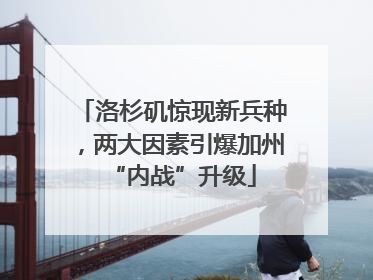 洛杉矶惊现新兵种，两大因素引爆加州“内战”升级