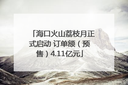 海口火山荔枝月正式启动 订单额（预售）4.11亿元