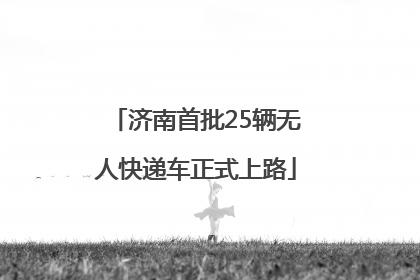 济南首批25辆无人快递车正式上路