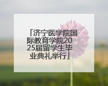 济宁医学院国际教育学院2025届留学生毕业典礼举行