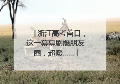 浙江高考首日，这一幕幕刷爆朋友圈，超暖……