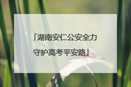 湖南安仁公安全力守护高考平安路