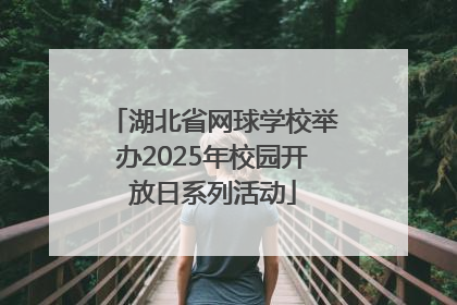湖北省网球学校举办2025年校园开放日系列活动
