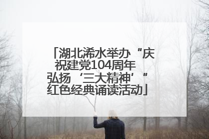 湖北浠水举办“庆祝建党104周年 弘扬‘三大精神’”红色经典诵读活动