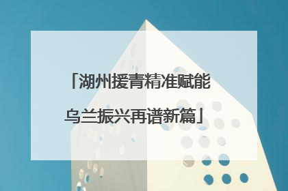 湖州援青精准赋能 乌兰振兴再谱新篇