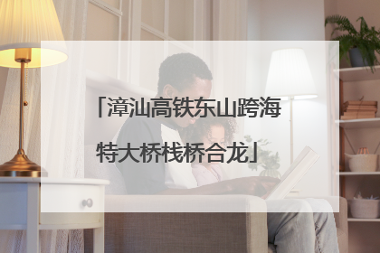 漳汕高铁东山跨海特大桥栈桥合龙