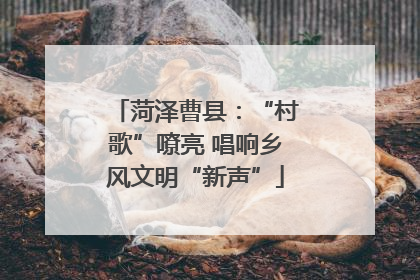 菏泽曹县：“村歌”嘹亮 唱响乡风文明“新声”