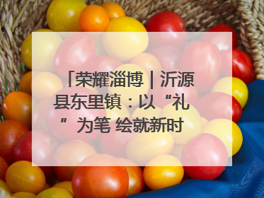 荣耀淄博｜沂源县东里镇：以“礼”为笔 绘就新时代乡风文明画卷