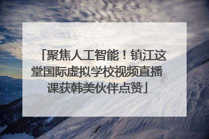聚焦人工智能！镇江这堂国际虚拟学校视频直播课获韩美伙伴点赞