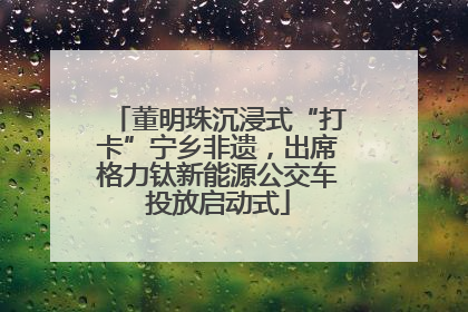 董明珠沉浸式“打卡”宁乡非遗，出席格力钛新能源公交车投放启动式