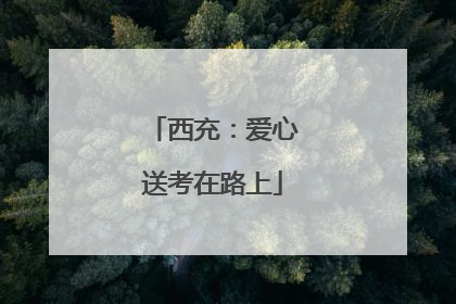 西充：爱心送考在路上