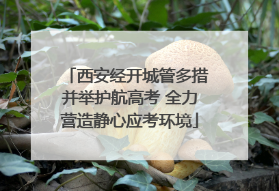 西安经开城管多措并举护航高考 全力营造静心应考环境