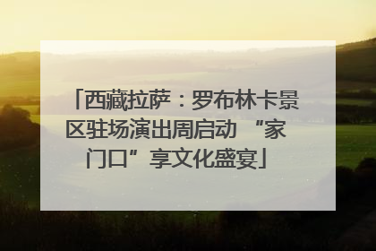 西藏拉萨：罗布林卡景区驻场演出周启动 “家门口”享文化盛宴