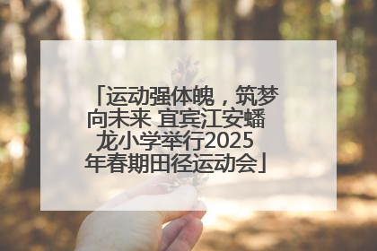 运动强体魄，筑梦向未来 宜宾江安蟠龙小学举行2025年春期田径运动会