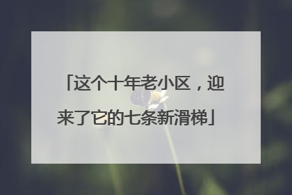 这个十年老小区，迎来了它的七条新滑梯