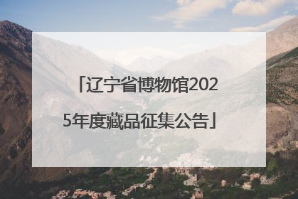 辽宁省博物馆2025年度藏品征集公告
