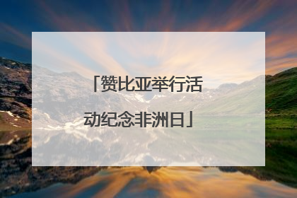 赞比亚举行活动纪念非洲日