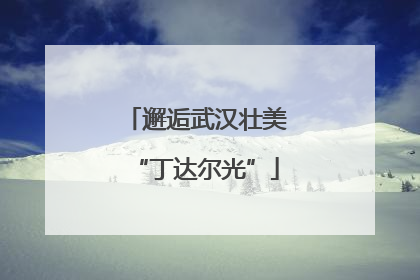 邂逅武汉壮美“丁达尔光”